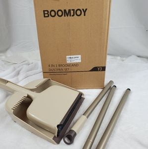 Boomjoy 4 in 1 broom and dustpan set